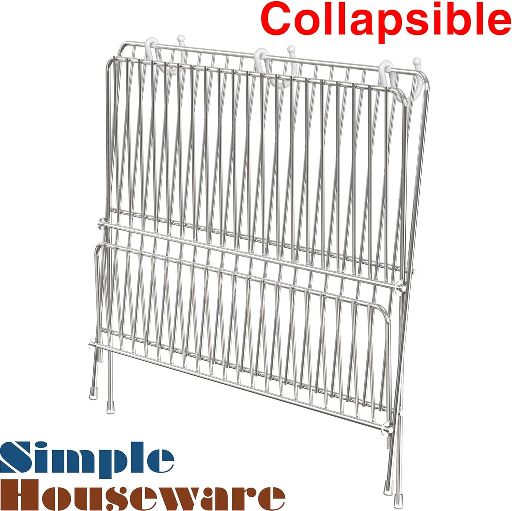 Collapsible Dish Drying Rack, Chrome