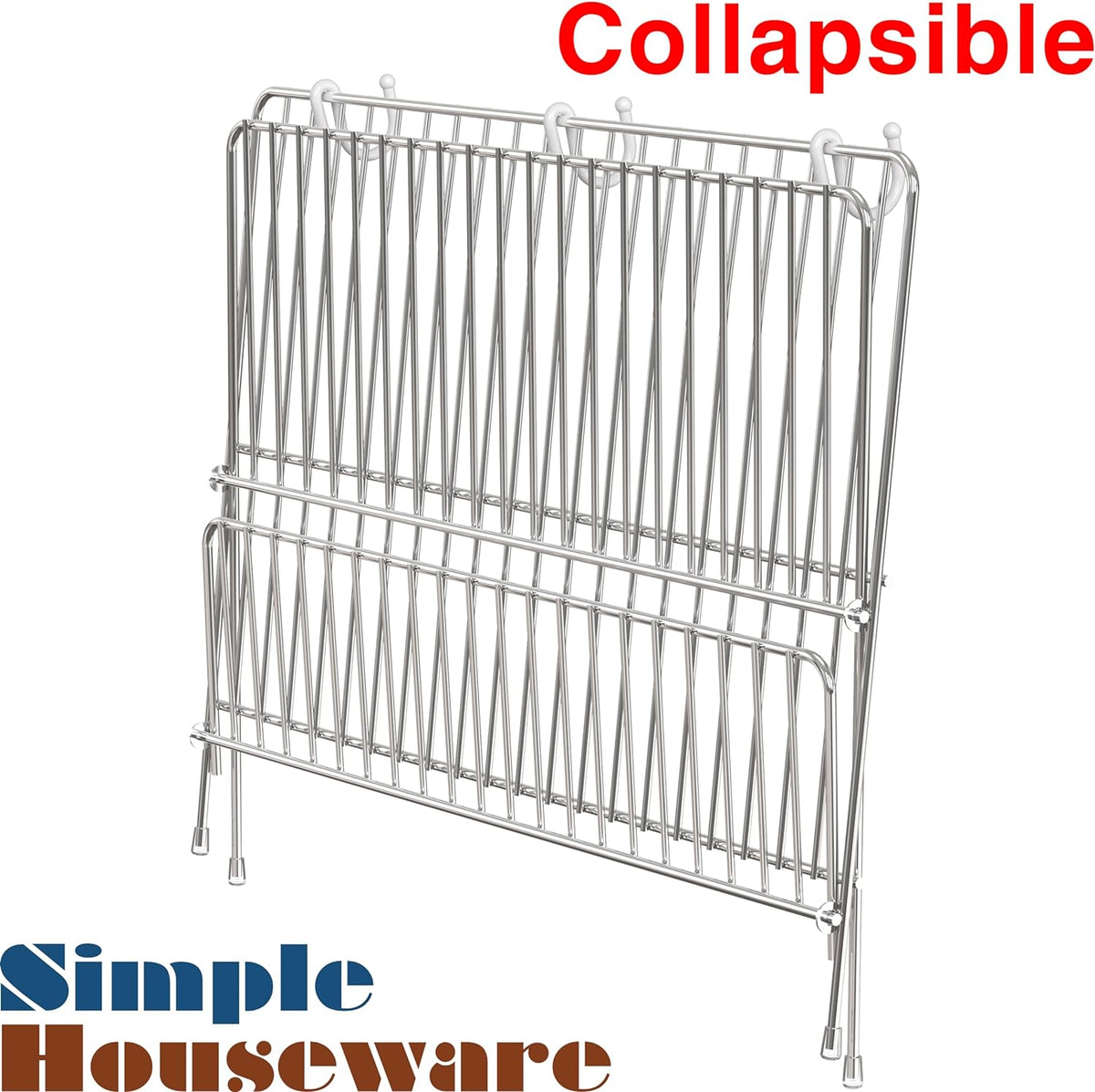 Collapsible Dish Drying Rack, Chrome