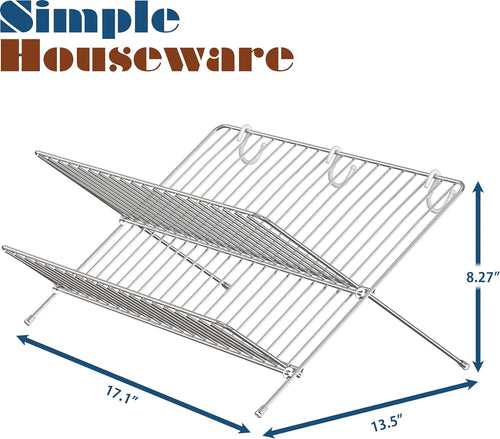 Collapsible Dish Drying Rack, Chrome