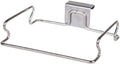 Stainless steel cabinet door trash bag holder – view 1